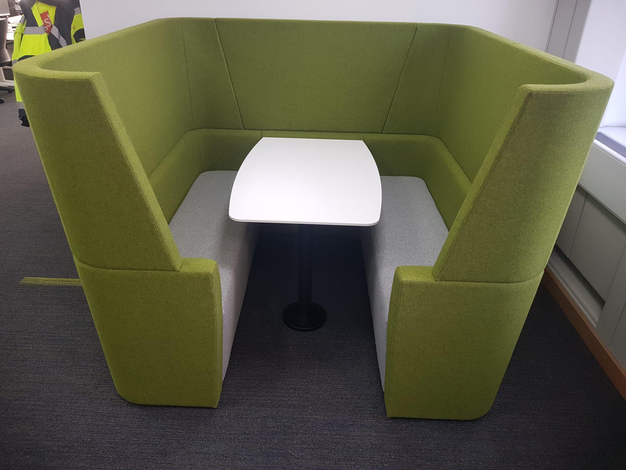 Commercial Project – Upholstered Seating Pod