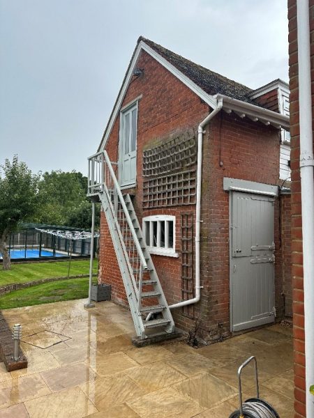 External Iroko Staircase – Billericay, Essex - before